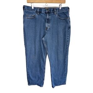 CE Schmidt Workwear Mens Jeans 40x30 Medium Wash 100% Cotton Relaxed